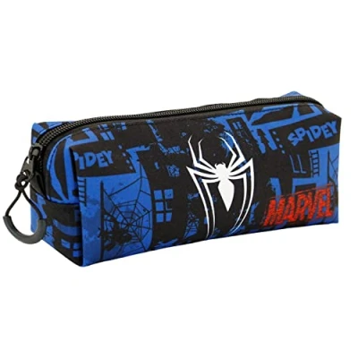 Afbeelding van Spiderman Blue FAN Vierkante Etui Sky (21 x 8 5.5 cm) Pennenzak