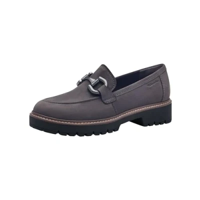 Afbeelding van Tamaris Instappers, Dames, Maat: 36, Dark grey Leer