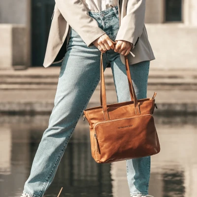 Afbeelding van The Chesterfield Brand Alicante Shopper cognac Damestas