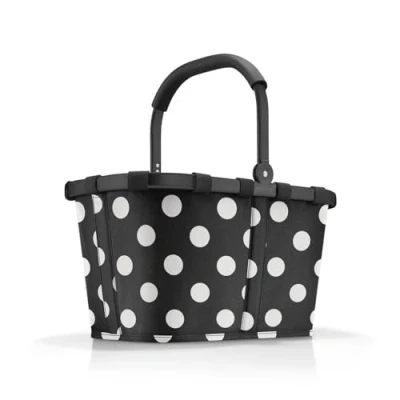 Afbeelding van Reisenthel Carrybag Boodschappenmand 22L Frame Dots Wit