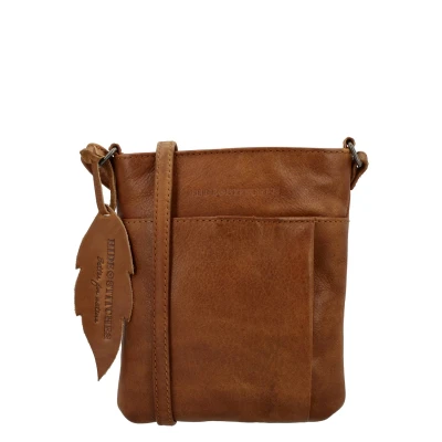 Afbeelding van Hide &amp; Stitches Earth Shoulderbag brown damestas