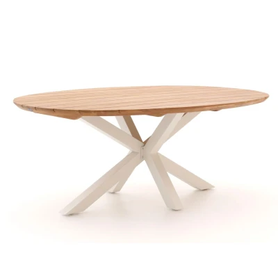 Afbeelding van Tuintafel Ovaal aluminium Hartman Stephanie 240x140x76cm