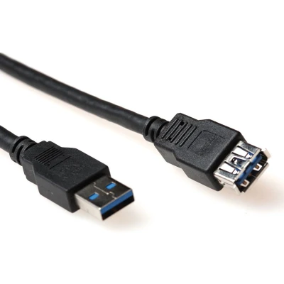 Afbeelding van USB A 3.0 verlengkabel 1 meter zwart