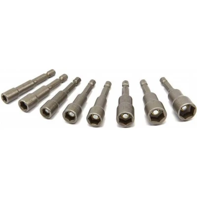 Afbeelding van HBM 8 delige magnetische dopsleutelset met HEX opname