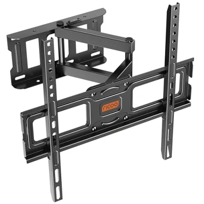 Afbeelding van RICOO TV muurbeugel 30 55&quot; inch (76 140cm) S5144 Zwenk en kantel knikarm VESA 200x200 400x400