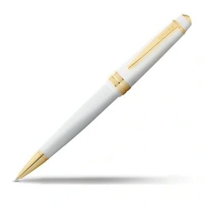Afbeelding van CROSS Bailey Light Balpen (lijnbreedte F, inktkleur: zwart, met geschenkverpakking), wit gouden bevestigingen