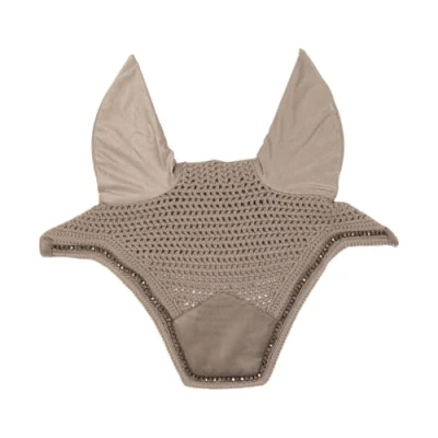 Afbeelding van Kentucky Oornetje Wellington Velvet Pearls Lichtbruin
