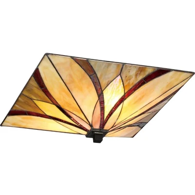 Afbeelding van Bohemian Tafellamp Steady Lighting Glas E27 L: 38.1cm Voor Binnen Woonkamer Eetkamer Brons