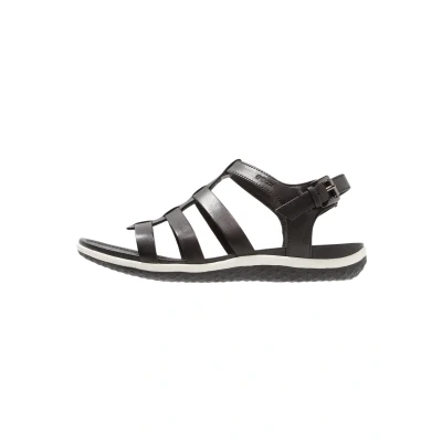 Afbeelding van Geox VEGA Sandalen met enkelbandjes, Dames, Maat: 36, Black Leer