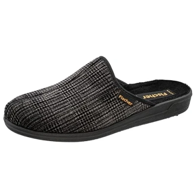 Image de Fischer Pantoufles pour hommes 204232, Pointure:43 EU, La couleur:gris