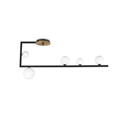 Afbeelding van Ideal Lux Bird LED plafondlamp, 5 lamps