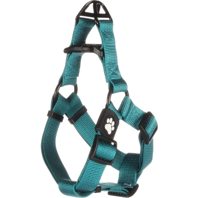 Afbeelding van Flamingo Zorba Step&amp;go Harnas Honden Turquoise L 50 70cm 32mm 1st 134169