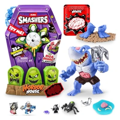 Afbeelding van Smashers Mega Horror House van ZURU Interactief speelgoed om te verzamelen voor kinderen en jongeren, groot (30 cm) (Shark)
