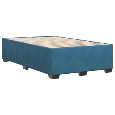 Afbeelding van vidaXL Bedframe fluweel blauw 120x190 cm