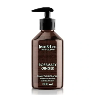Afbeelding van Jean &amp; Len romero y Jengibre Champú Para Cabellos Secos and quebradizos, met verdovend complejo, fris aroma en specerijen van jengibre, zonder parabenos siliconen, 300 ml