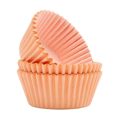 Image de PME Lot de 60 caissettes à cupcakes Pêche