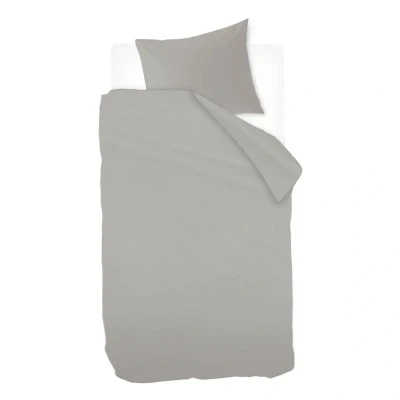 Afbeelding van Snoozing Sade Dekbedovertrek Eenpersoons 140x200/220 cm Grijs