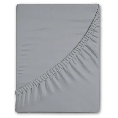 Afbeelding van Hoeslaken FLANEL 180x220 kleur silver