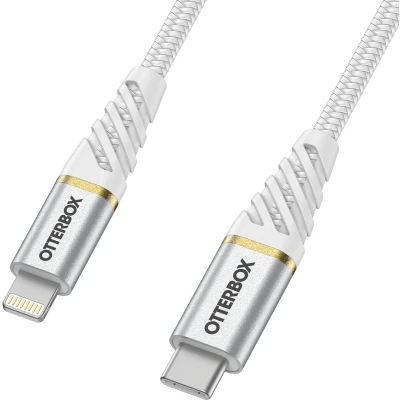 Afbeelding van OtterBox Premium USB C naar Lightning Kabel 1M Wit