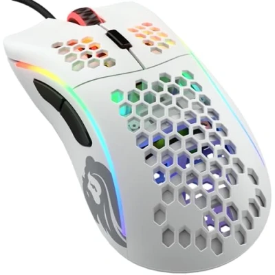 Image de Glorious Model D Souris optique 6 boutons filaire USB 2.0 blanc mat