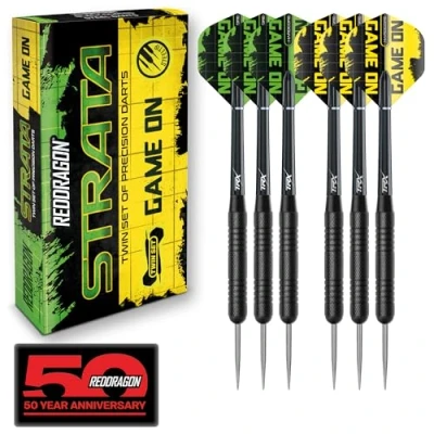 Afbeelding van RED DRAGON Strata Game On Darten Instellen Steeltip Tungsten Dartpijlen Professional 20g