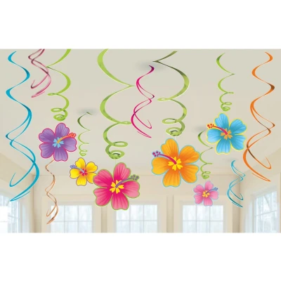 Afbeelding van AMSCAN 12 Hawaiiaanse decoraties