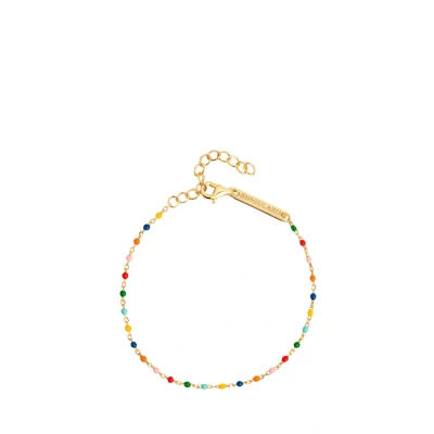 Afbeelding van Singularu DOTS Enamel Armband, Dames, Maat: One Size, Gold