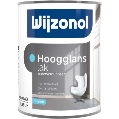 Afbeelding van Wijzonol Hoogglanslak Waterverdunbaar 1 liter Houtverf