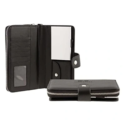 Afbeelding van Card Guard Kaartbeschermer Zwart Dames Protector Wallet Portemonnee Kaarthouder