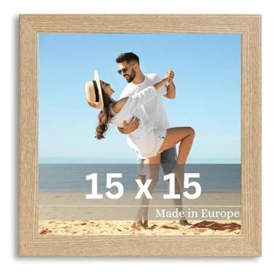 Afbeelding van Victor fotolijst &quot;Klee&quot; 15 x cm in beige moderne eenvoudige vierkante van hout cm,