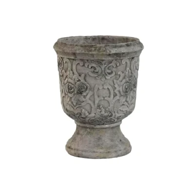 Afbeelding van Grondlegger Home ESPRIT Wit Grijs Cement 22 x 29 cm