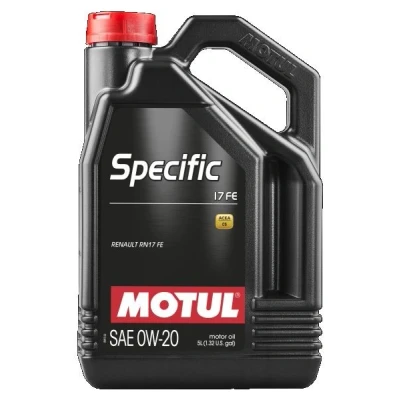 Afbeelding van Motul Specific 17 FE 0W 20 5L Motorolie 109950 RENAULT: Megane 4, HYUNDAI: Tucson