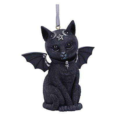 Afbeelding van Nemesis Now Kerstbal Malpuss Hanging Ornament Zwart