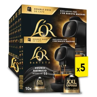 Afbeelding van L&#039;OR BARISTA XXL Double Ristretto Koffiecups Intensiteit 11/12 5 x 10 capsules