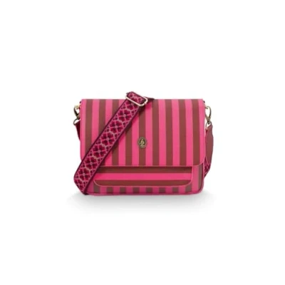 Afbeelding van Pip Studio Fenna Cross Body Schoudertas Medium Stripe Pink