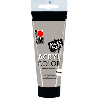 Afbeelding van Acrylcolor 100 ML Glitter Zilver