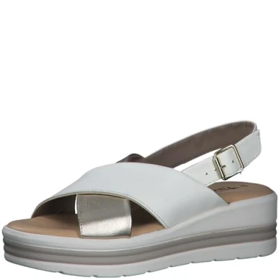 Afbeelding van Tamaris 1 28245 42 sandalen voor dames, Gouden kam Lt