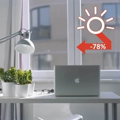 Afbeelding van Raamfolie anti warmte zelfklevend 90x100cm