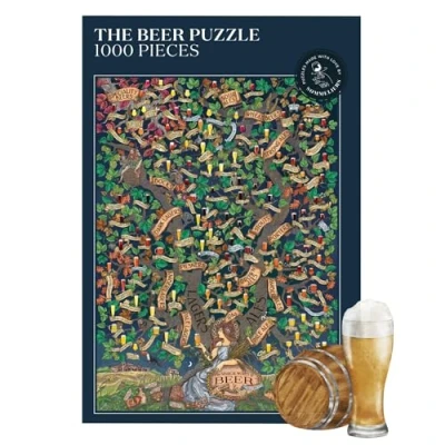 Afbeelding van Beer Puzzle 1001 stuks 48 x 68 cm legpuzzel gemaakt door sommeliers