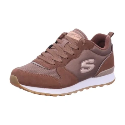 Afbeelding van Skechers Og 85 Goldn Gurl Dames Sneakers Donkerbruin Maat 41