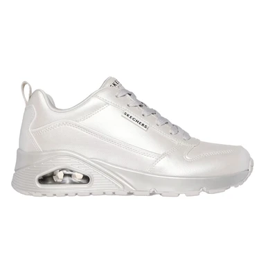 Afbeelding van Skechers UNO Sneakers laag, Dames, Maat: 36, Off white Hoogwaardig imitatieleer