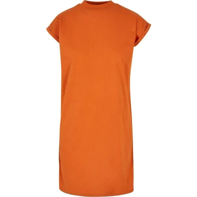 Afbeelding van Urban Classics Turtle Extended Shoulder Jerseyjurk, Dames, Maat: XS, Vintageorange