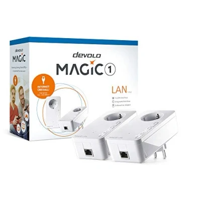 Afbeelding van Devolo Magic 1 LAN Starter Kit 2 1200 Mbit/s Ethernet Wit stuk(s)