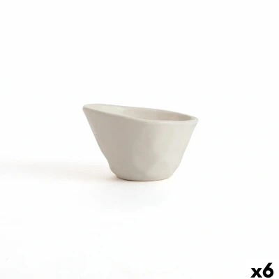 Afbeelding van Aperitiefschaaltje Bidasoa Cosmos Wit Keramisch 12 cm (6 Stuks)