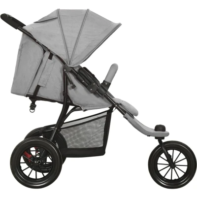 Afbeelding van vidaXL Kinderwagen staal rood