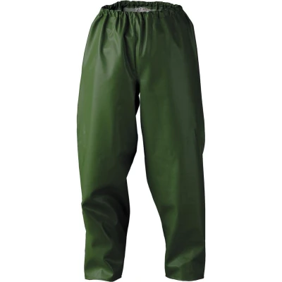 Afbeelding van Dolfing Regenbroek P1 Groen Maat L Polyvinylchloride Polyester Elastiek in Taille Geschikt voor Regenachtige Omstandigheden