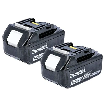 Afbeelding van Makita Gereedschapsaccu, 2BL1850, BL1850, 18 V, 5,0 Ah Li Ion LXT accu, klein, zwart, 2 stuks