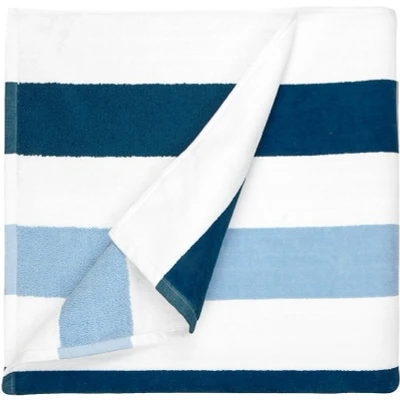 Afbeelding van The One Towelling 90x190 Strand Stripe Navy