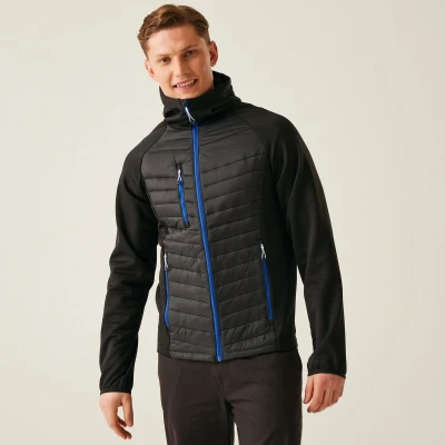 Afbeelding van Regatta Navigate Hybrid Jacket RG0549 Black/New Royal 3XL