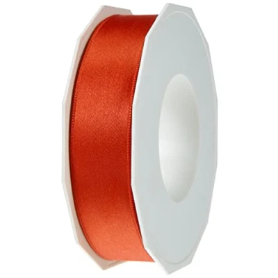 Image de C.E. Pattberg ruban en satin rouge pour emballage cadeau, 2,5 cm de large, décoratif cadeaux, toutes les occasions